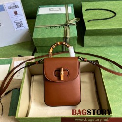 구찌 GUCCI 702106 뱀부 미니 크로스 핸드백 숄더백