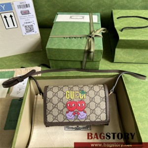 구찌 GUCCI 700733 카툰 프린트 크로스백