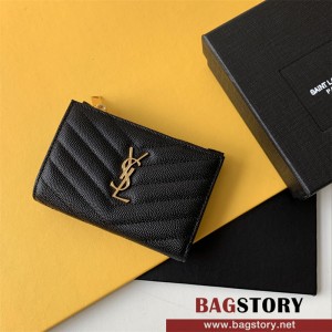 입생로랑 여성 반지갑 캐비어 금장/은장 575974