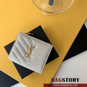 입생로랑 여성 반지갑 캐비어 금장/은장 66564