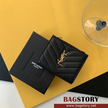 입생로랑 여성 반지갑 캐비어 금장/은장 66564