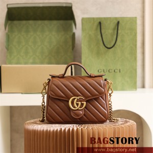 구찌 GUCCI 583571 GG 마몽 미니 탑 핸드백