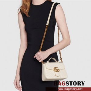 구찌 GUCCI GG 마몽 미니 탑 핸들 백 547260