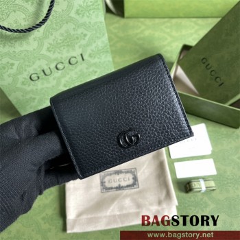 구찌 GG 마틀라세 카드 케이스 반지갑 723786 블랙