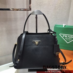 프라다 미디움 사피아노 가죽 마티네 토트백 1BA282
