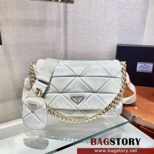 프라다 여성 시스템 패치워크 숄더백 1BD291