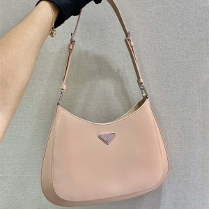 프라다 프라다 클레오 브러시드 가죽 숄더백 1BC156