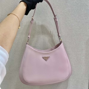 프라다 프라다 클레오 브러시드 가죽 숄더백 1BC156