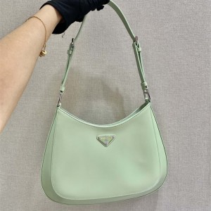프라다 프라다 클레오 브러시드 가죽 숄더백 1BC156