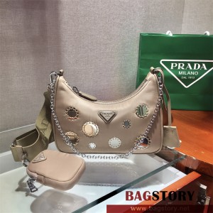프라다 테수토 체인 스트랩 호보백 1BH204 