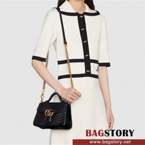 구찌 GUCCI GG 마몽 미니 탑 핸들 백 547260