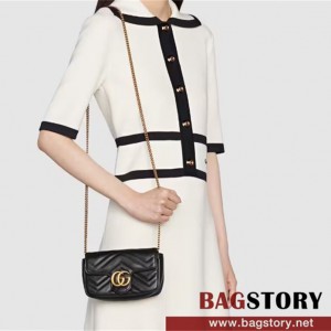 구찌 GUCCI 476433 GG 마몽 마틀라세 슈퍼 미니백