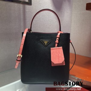 프라다 PRADA 파니에 악어가죽 핸드백 1BA212