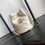 구찌 GUCCI GG 마몽 마틀라세 미니 버킷백 575163