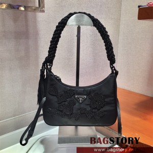 프라다 PRADA 나일론 숄더백 호보백 1BC204