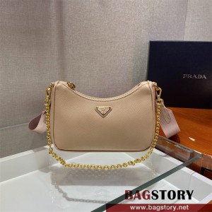프라다 사피아노 삼각로고 레더 미니백 1BH174