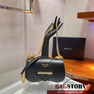  프라다 시도니 다이어그램 레더 숄더백 1BD219