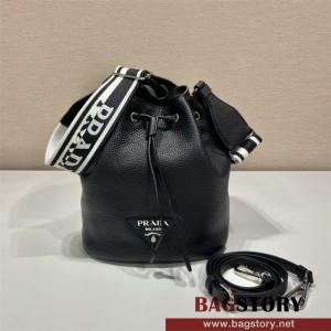프라다 플로 가죽 숄더백 버킷백 1BE060
