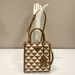 프라다 심볼 패브릭 미니 토트백 1BA355