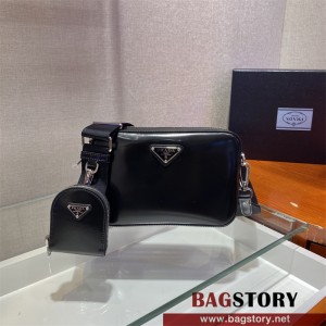 프라다 브러시드 레더 숄더백 1BH180