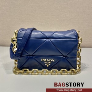 프라다 시스템 나파가죽 패치워크 숄더백 1BD328