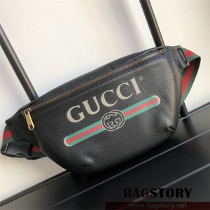 구찌 GUCCI   프린트 레더 벨트백 493869