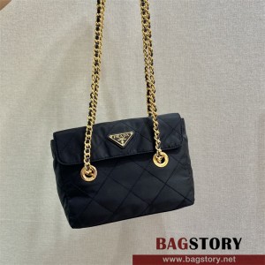 프라다 퀄팅 나일론 체인 숄더백 1BD623