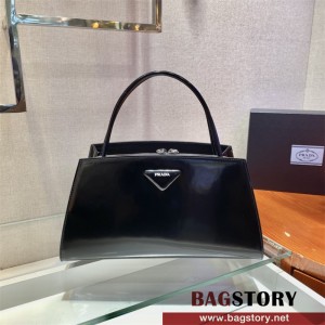 프라다 로고 장식 트라페즈 토트백 1BA327