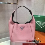 프라다 로고 가죽 여성 숄더백 호보백 레더핸드백 1BC127