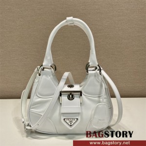 프라다 문 리나일론 가죽가방 숄더백 버클문백 1BA381