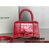 발렌시아가 BALENCIAGA 아워글레스 탑핸들백 스몰 19CM
