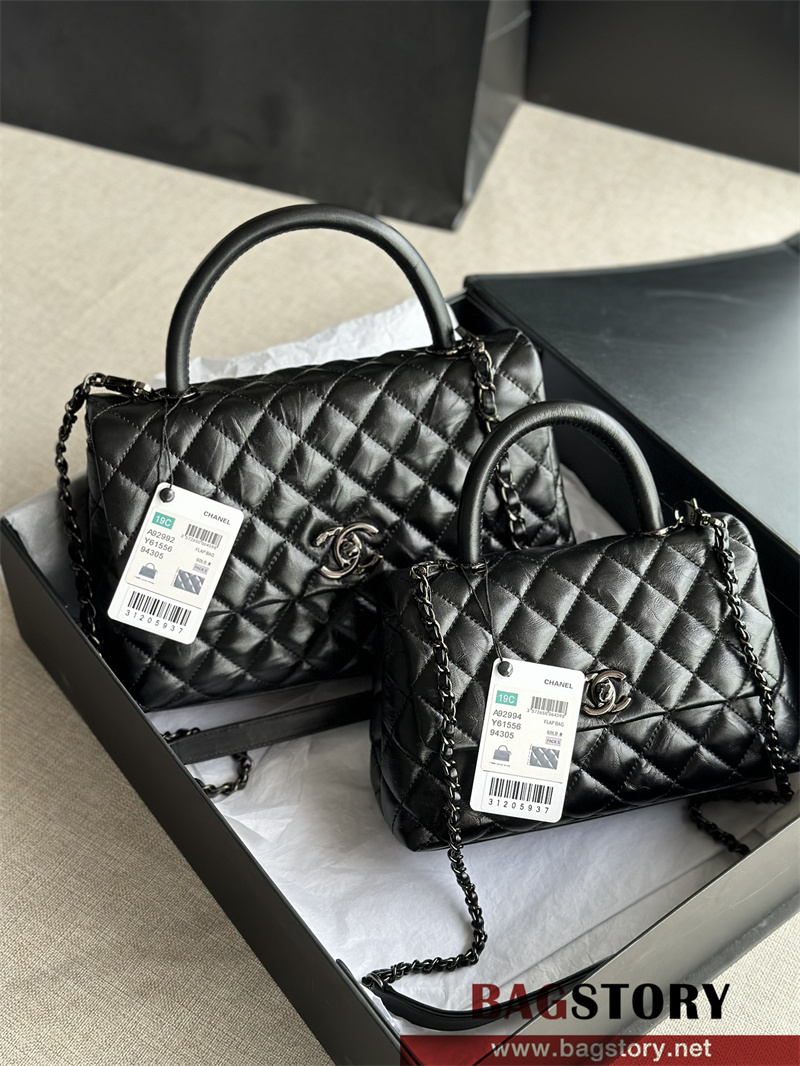 샤넬 CHANEL 28CM 코코핸들백