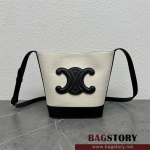 셀린느 트리오페 송아지가죽 버킷백 198243