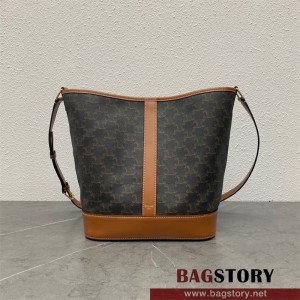 셀린느 트리오페 미디움 버킷백 191132