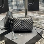 입생로랑 YSL 520534 마틀라세 레더 루 카메라백 