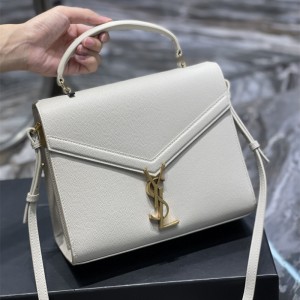 입생로랑 YSL 578000 24.5CM 카산드라 탑핸들백 크림