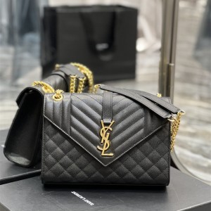 입생로랑 YSL 487206 24CM 마틀라세 엔벨로프 백 미듐 600185