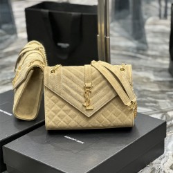 입생로랑 YSL 487206 24CM 마틀라세 엔벨로프 백 미듐 600185