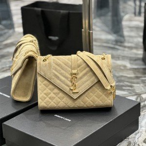 입생로랑 YSL 487206 24CM 마틀라세 엔벨로프 백 미듐 600185