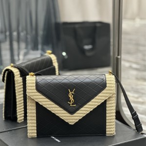 입생로랑 YSL 668863 26CM 가비 퀼트 레더 숄더백 사첼백
