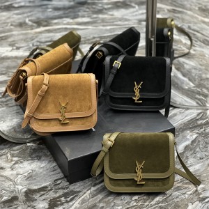 입생로랑 YSL 635025 22CM  솔페리노 스웨이드 숄더백
