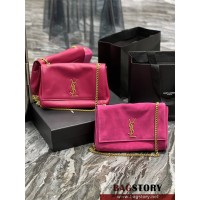 입생로랑 YSL 리버서블 스웨이드 케이트 체인 크로스백 553804 28.5CM