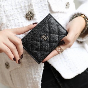 샤넬 CHANEL  클래식 캐비어 카드지갑