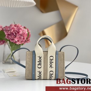 끌로에 Chloe 20cm 우디 스트랩 토트백 미니