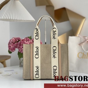 끌로에 Chloe 37cm 우디 토트백 미디움