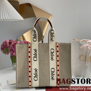끌로에 Chloe 45cm 우디 토트백 라지