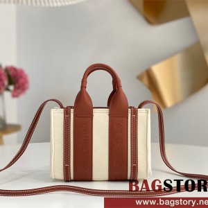 끌로에 Chloe 20cm 우디 스트랩 토트백 미니