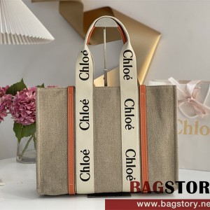 끌로에 Chloe 45cm 우디 토트백 라지