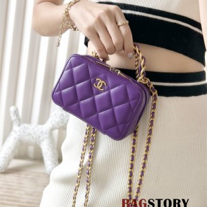 샤넬 CHANEL 미니 코스메틱 케이스  탑핸들 카메라백