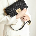 샤넬 CHANEL 캐비어 보이백 Leboy 20CM